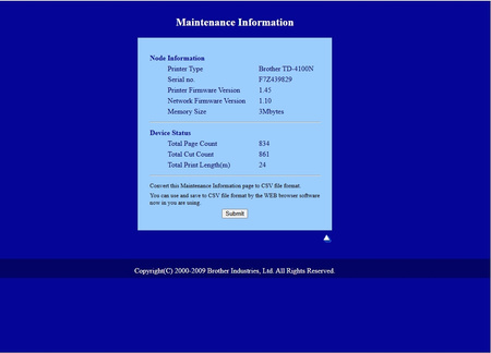 Brother TD-4100N | Termiczna drukarka etykiet 300 dpi | USB, LAN, RS-232