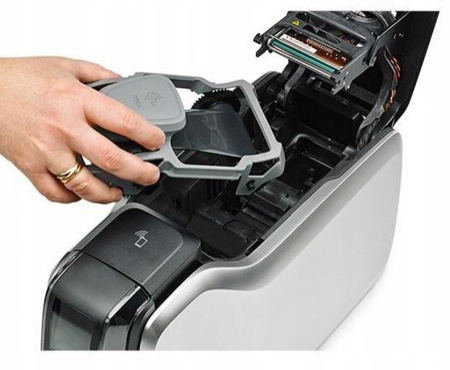 Zebra ZC300 | Dwustronna drukarka kart plastikowych | 300 dpi | USB, Ethernet, opc. Wi-Fi